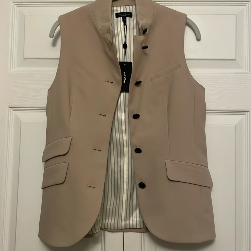 Rag & Bone stone slade vest size 8. NWT.